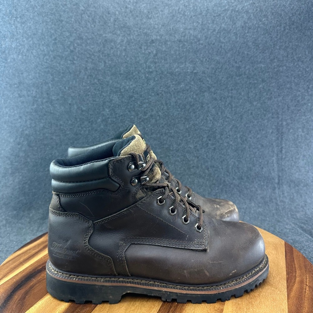 Mens Thorogood 804-4278 Leather V-Series 6" Steel Toe Work Boots Size 8.5
